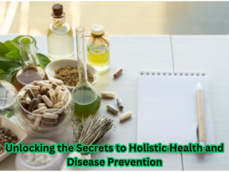 Holistic approach to disease prevention concept with diverse fruits and vegetables on a vibrant background.